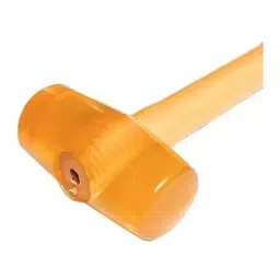 FLAMINGO ENTERPRISE Rubber Mallet 400 g Weight Round Shape with Fiber Handle Orange, FM-227 image 2