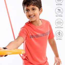 Pine Active Half Sleeves HD Print T-shirt - Red-picture-42