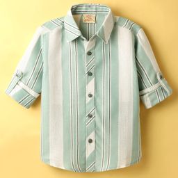 Rikidoos Full Sleeves Striped Shirt - Green-picture-45