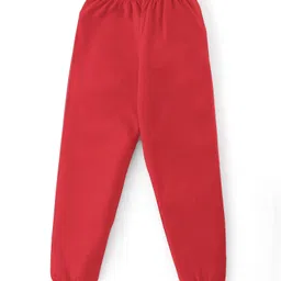 BLUSHES 100% Cotton Knit Full Sleeves Polar Bear & Penguin Printed Night Suit - Red image 5