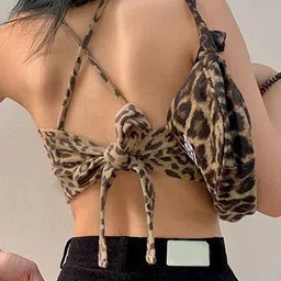 LULU & SKY Animal Print Crop Top image 2