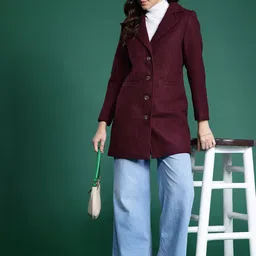 dressberry bizwear DressBerry Notched Lapel Longline Overcoat image 5