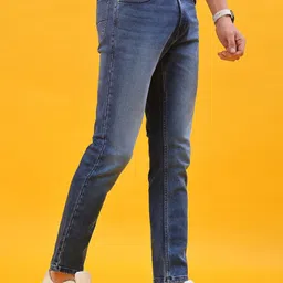 V-Mart Men Regular Fit Mid-Rise Light Fade Jeans image 2