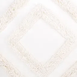 eyda Set of 2 Off-White Textured Square Velvet Sustainable Cushion Covers image 5