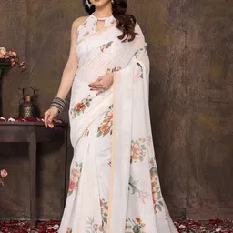 KALINI Floral Zari Chanderi Saree-image-54