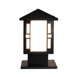 ELIANTE JS-ROSHNI-GL Black Iron Gate Light Without Bulb image 3
