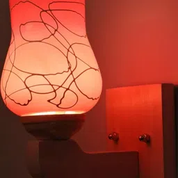 Somil Premium Designer Glass Wall / Night Lamp Elegant & Stylish Dcor Accent for Modern Interiors, color- Pink, White, Size- 20 X 25 X 22.5 CM-image-32