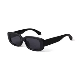 HAYDEN haiza Unisex Black Lens & Black Square Sunglasses with-image-62