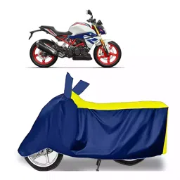 Auto Pearl Bike Cover for BMW G 310 R (Yellow & Blue)-picture-38