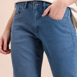 Mast & Harbour Women Regular Fit Light Fade Stretchable Jeans image 2