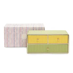 Pure Home and Living Green Set of 1 Regular Drawer Organiser Organisers image 4