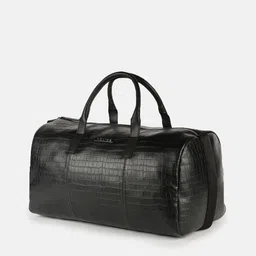 Police Black Solid Medium Croco Classy  Duffel Bag image 2