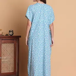 Secret Wish Printed Maternity Kaftan Nightdress image 5