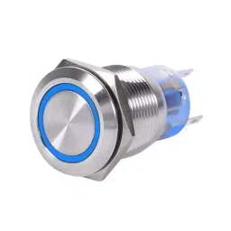 Sibass Electric Metal Push Button Flat Momentary Maintained 19 mm Diameter 24/220 V Blue, SE-TYJ169-263 (Pack of 200)-picture-30