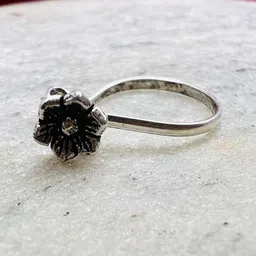 Arte Jewels Sterling Silver Oxidised Stud Nosepin-picture-40