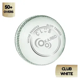 KARBD Cricket Leather Ball 4 Piece 50 Plus Overs-White-picture-15