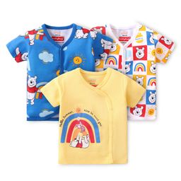 Babyhug Disney Cotton Interlock Half Sleeves Jhablas Winnie the Pooh Print Pack of 3 - Multicolour-picture-17