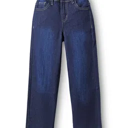 Pine Kids Denim Full Length Washed Jeans - Navy Blue-image-53