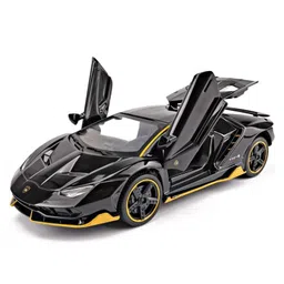 Magicwand 1:32 Scale Die-Cast Metal Centenario LP 770-4 Metal Car with Openable Doors and Pull Back Action Pack of 1 Black-picture-12