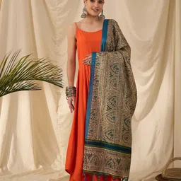 InWeave Women Regular Kurta with Palazzos & With Dupatta-image-83