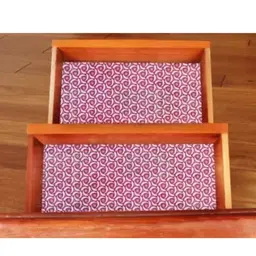 Mopak Decor Pink Set of 1 Regular Shelf Liner Organisers image 2