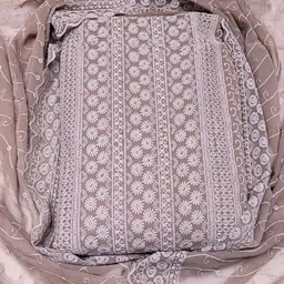 Chhabra 555 Chikankari Schiffli Embroidered Unstitched Dress Material-image-78