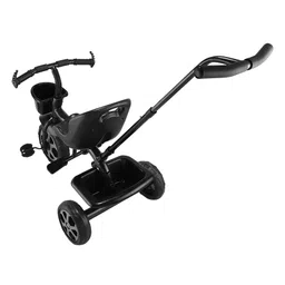 JoyRide Stylish Sports Plus Push & Plug Baby Trike with 2 Storage Basket Black image 4