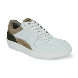 Overdrive Men Colourblocked Leather Sneakers image 4