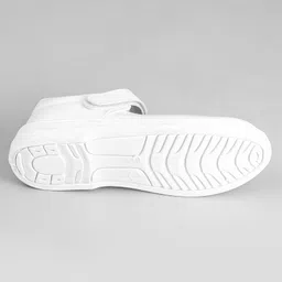 Pine Kids Solid School Shoes with Velcro Closure - White image 5