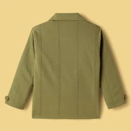 Dapper Dudes Full Sleeves Textured Blazer With Tee - Pista image 5