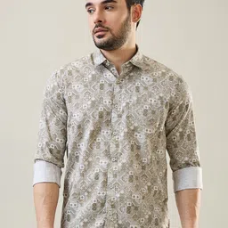 TIM PARIS Men Classic Printed Casual Shirt-picture-22