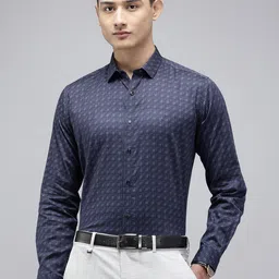 Van Heusen Slim Fit Geometric Printed Formal Shirt image 2