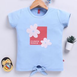 Here&Now X Game Begins Girls Typography Printed Waist Tie Up Top-picture-13