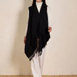 Zamour Women Tasselled Longline Shrug-picture-52