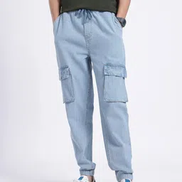 Kook N Keech Men Flattering Denim Pure Cotton Jogger Fit Jeans image 3