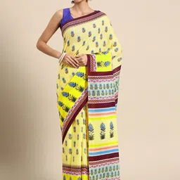 BUTA BUTI Floral Pure Cotton Printed Saree-picture-40