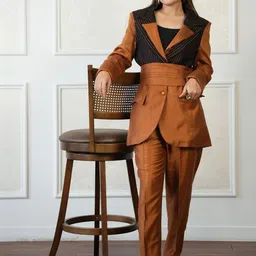 HOUSE OF KIRNA'S WITH LOGO OF HOK Coat With Trousers Co-Ords-picture-22