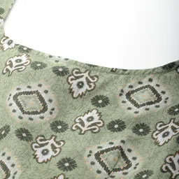 FERANOID Ethnic Print Pure Cotton Peplum Top image 2