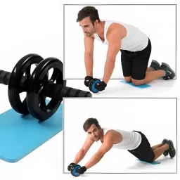 Dolphy Full Body Abs Exerciser 100 Kg Capacity Black ABS Plastic, DABWL0002 image 4