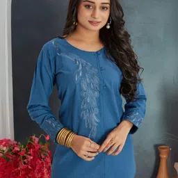 Moda Rapido Women Embroidered Tunics image 1