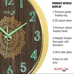 RANDOM Contemporary Analogue Wall Clock image 5