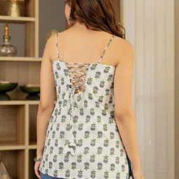 all about you Floral Print Cotton Tank Top image 5