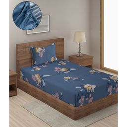 Hosta Homes Fitted Single Bed Sheet With 1 Pillow Cover - Multicolor-picture-23