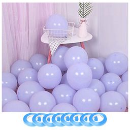 Bubble Trouble Pastel Colored Balloons Decoration Purple - Pack of 100-picture-32