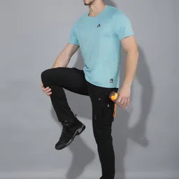 GREENLANDS Round Neck Short Sleeves Regular Fit Sports T-shirt image 4
