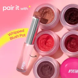 Nykaa Cosmetics Whipped Blurring Multi-Use Blush Pot And Applicator Combo image 4