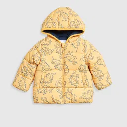 mothercare Boys Conversational Printed Hooded Insulator Puffer Jacket-picture-28