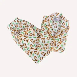 Huggingbug Unisex Kids Printed Pure Cotton Shirt With Pyjamas-picture-30