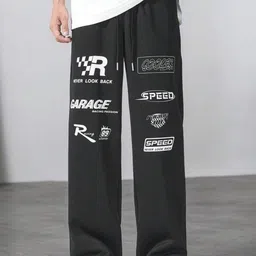 CLOTH N CODE Men Printed Relaxed Straight Fit Trousers image 3