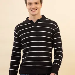 Dadu Dayal Men Striped Woollen Pullover-picture-39